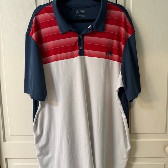 adidas Other - Adidas Men's Navy, Red, and White Polo Shirt